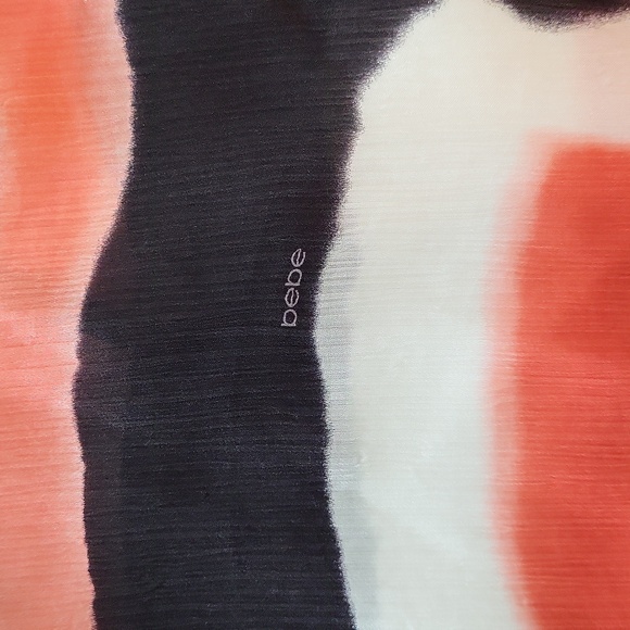 Bebe 100% SILK Asymmetrical Tunic Top/Dress | TAG ON NEVER WORN | Near Vintage - Picture 9 of 14